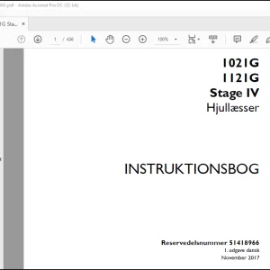 Case 1021G 1121G Stage IV Hjullæsser Instrktionsbog Manual(51418966)-PDF DOWNLOAD (Danish)