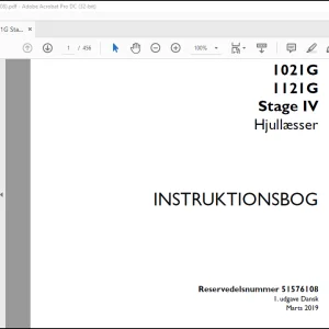 Case 1021G 1121G Stage IV Hjullæsser Instrktionsbog Manual(51576108)-PDF DOWNLOAD (Danish)