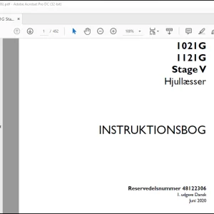 Case 1021G 1121G Stage V Hjullæsser Instrktionsbog Manual(48122306)-PDF DOWNLOAD (Danish)