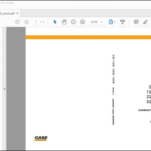 Case 21E / 121E / 221E / 321E Series 3 KOMPAKT HJULLÆSSEREN Instruktionsbog Manual(84279960) - PDF DOWNLOAD (Danish)