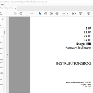 Case 21F 121F 221F 321F Stage IIIB Kompakt hjullæsser Instruktionsbog Manual(51519781)-PDF DOWNLOAD (Danish)