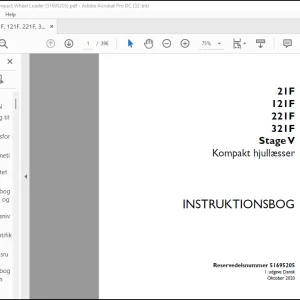 Case 21F 121F 221F 321F Stage V Kompakt hjullæsser Instruktionsbog Manual(51695205)-PDF DOWNLOAD (Danish)