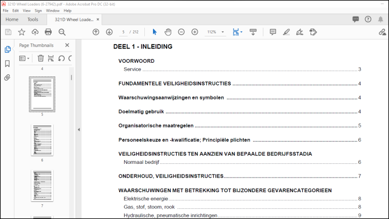 Case 321D Gebruikershandleiding(6-27942)-PDF DOWNLOAD (Dutch ...