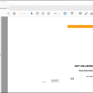Case 40XT Uni-LaesserInstruktionsbog Manual(6-22001)-PDF DOWNLOAD (Danish)