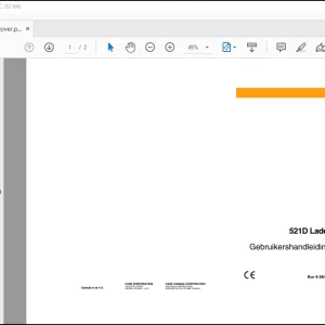 Case 521D Lader Gebruikershanleiding(6-26490) - PDF DOWNLOAD (Dutch)