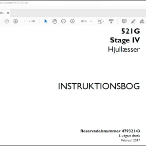 Case 521G Stage IV Hjullæsser Instrktionsbog Manual(47932143)-PDF DOWNLOAD (Danish)
