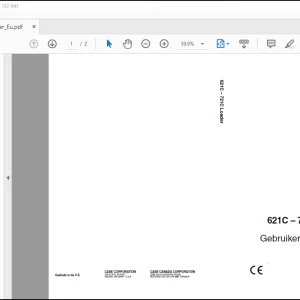 Case 621C – 721C Loader Gebruikershandleiding(47555864) - PDF DOWNLOAD (Dutch)