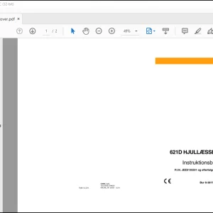 Case 621D Hjullaesser Instrktionsbog Manual(6-38170) - PDF DOWNLOAD (Danish)