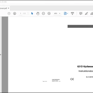Case 621D Hjullaesser Instruktionsbog Manual(6-26670DA)  - PDF DOWNLOAD (Danish)