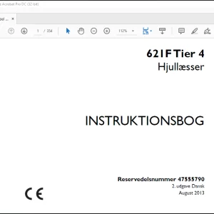 Case 621F Tier 4 Hjullæsser Instrktionsbog Manual(47555790)-PDF DOWNLOAD (Danish)
