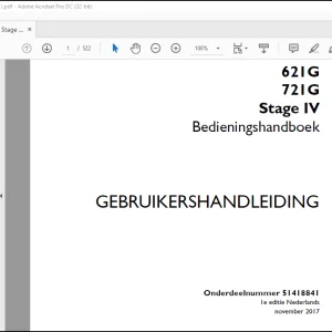 Case 621G 721G Stage IV Bedieningshandboek(51418841) - PDF DOWNLOAD (Dutch)