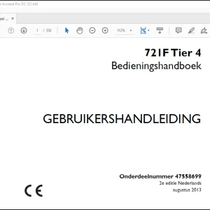 Case 721F Tier 4 Bedieningshandboek(47558699) - PDF DOWNLOAD (Dutch)