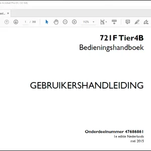 Case 721F Tier4B Bedieningshandboek(47686861) - PDF DOWNLOAD (Dutch)