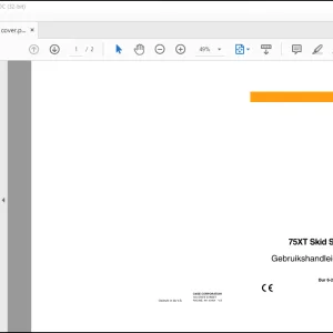 Case 75XT Skid Steer GEBRUIKERSHANDLEIDING(6-24723) -  PDF DOWNLOAD (Dutch)