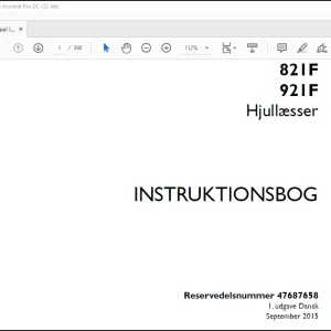 Case 821F 921F Hjullæsser Instrktionsbog Manual(47687658)-PDF DOWNLOAD (Danish)