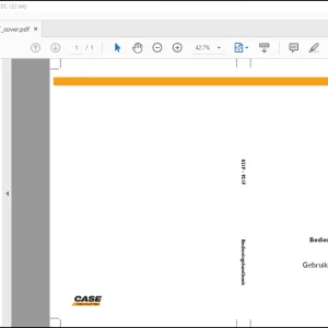 Case 921F 821F Gebruikershanleiding(84425327) - PDF DOWNLOAD (Dutch)