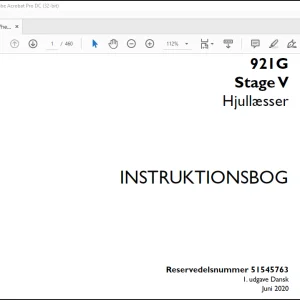 Case 921G Stage V Hjullæsser Instrktionsbog Manual(51545763)-PDF DOWNLOAD (Danish)