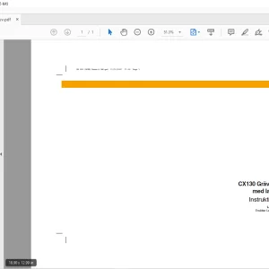Case CX130 Grävmaskin med larvband Instruktionsbok Manual 6-24383 - PDF DOWNLOAD (SWEDISH)