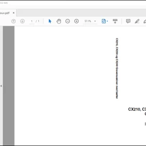 Case CX210, CX230 og CX240 Gravemaskiner med bælter Instruktionsbog Manual(6-31833)-PDF DOWNLOAD (Danish)