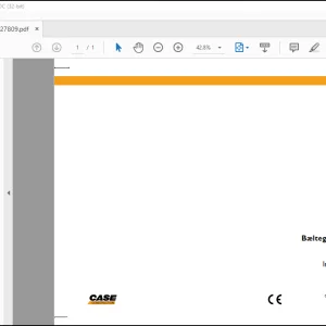 Case CX290B Bæltegravemaskine Instruktionsbog Manual(84327809)  - PDF DOWNLOAD (Danish)