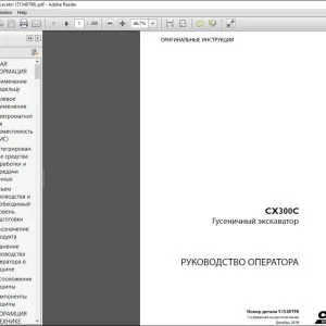 Case CX300C Гусеничный экскаватор РУКОВОДСТВО ОПЕРАТОРА 51548798 - PDF DOWNLOAD (Russian)