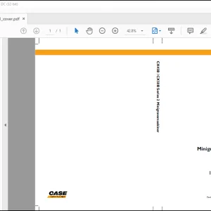Case CX45B CX50B Series 2 Minigravemaskiner Instruktionsbog Manual(84372541)-PDF DOWNLOAD(Danish)