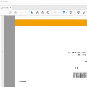 Case TX130-40 TX130-43 TX130-45 TX140-43 TX140-45 TX170-45 turbo Teleskoplæsser Instruktionsbog Manual(87681574)-PDF DOWNLOAD (Danish)