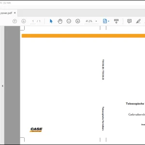 Case Verreiker TX130-30 TX130-33 GEBRUIKER SHANDLEIDING(84266615) -  PDF DOWNLOAD (Dutch)