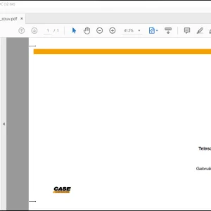 Case Verreiker TX130-30 TX130-33 HANDBOEK VOOR DE BEDIENING EN HET INDERHOUD  - PDF DOWNLOAD (DUTCH)