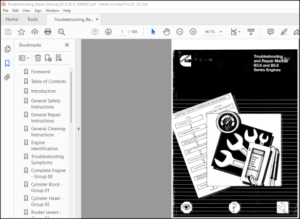 Cummins B3.9 & B5.9 Series Engines Troubleshooting & Repair Manual ...