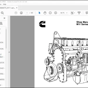 Cummins M11 Series Engines Shop Manual - PDF DOWNLOAD
