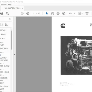 Cummins N14 Series Engines Shop Manual - PDF DOWNLOAD
