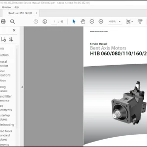Danfoss H1B 060,080,110,160,210,250 Motor Service Manual 50940482 - PDF DOWNLOAD