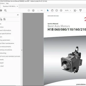 Danfoss H1B 060,080,110,160,210,250 Motor Service Manual 50940482 - PDF DOWNLOAD