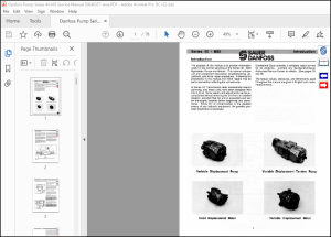 Danfoss Pump Series 40-M3 Service Manual 50940357 - PDF DOWNLOAD ...