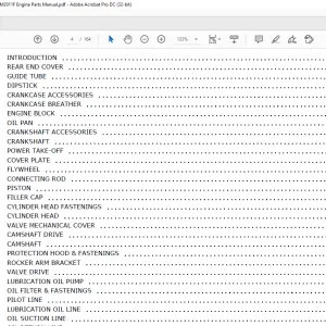 Deutz F3M2011F BF3M2011F F4M2011F & BF4M2011F Engine Parts Manual 917108 - PDF DOWNLOAD