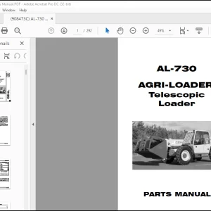 GEHL AL-730 AGRI-LOADER™ Telescopic Loader Parts Manual(908473)  -  PDF DOWNLOAD