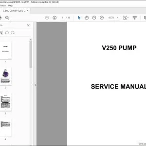 GEHL Comer V250 Pump Service Manual 918355 - PDF DOWNLOAD
