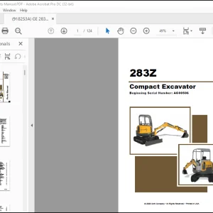 GEHL Compact Excavators 283Z Parts Manual(918253) - PDF DOWNLOAD