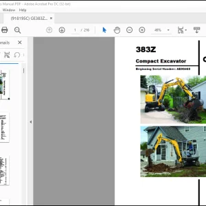 GEHL Compact Excavators 383Z Parts Manual(918195) -  PDF DOWNLOAD