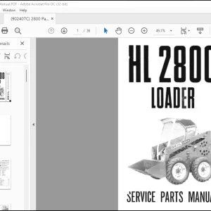 GEHL HL2800 Loader Parts Manual(902407)  - PDF DOWNLOAD