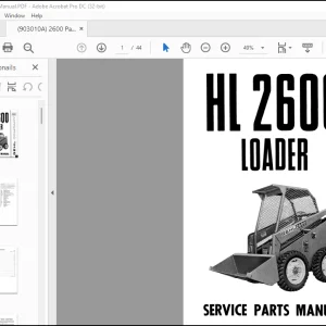 GEHL LOADER HL2600 SERVICE PARTS Manual(903010) - PDF DOWNLOAD