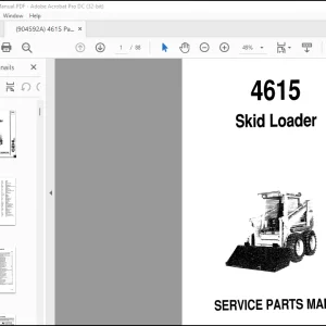 GEHL Skid Loader 4615 Service Parts Manual(904592)  - PDF DOWNLOAD