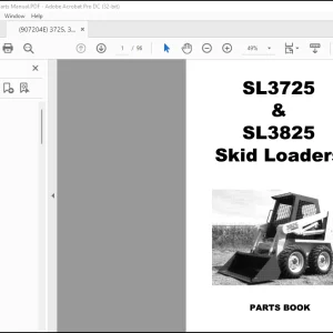 GEHL Skid Loader SL3725 &  SL3825 Parts Book Manual(907204)  - PDF DOWNLOAD