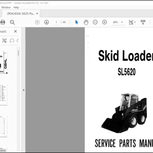 GEHL Skid Loader SL5620 Service Parts Manual(904265)  -  PDF DOWNLOAD