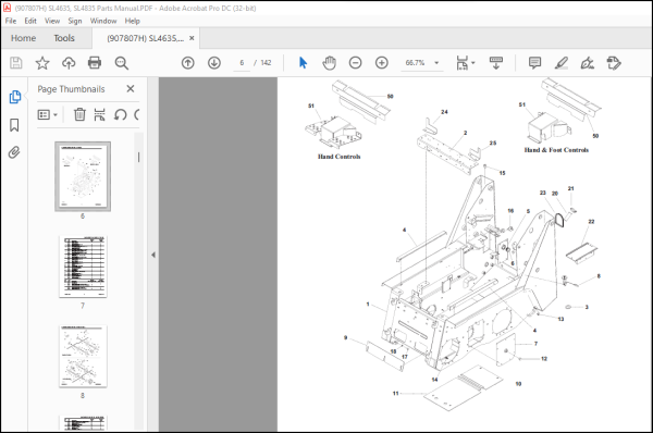 GEHL Skid Steer Loader SL4635 SL4835 Parts BOOK MANUAL(907807) - PDF ...