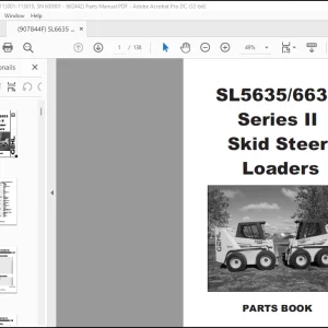 GEHL Skid Steer Loader Series II SL5635 SL6635 PARTS BOOK MANUAL (907844) -  PDF DOWNLOAD