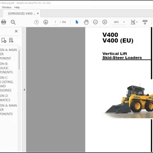 GEHL V400 V400 (EU) Vertical Lift Skid-Steer Loaders PARTS MANUAL(50950002) -  PDF DOWNLOAD