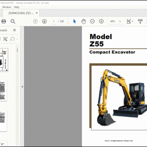 GEHL Z55 Compact Excavator Parts Manual50940328)  - PDF DOWNLOAD