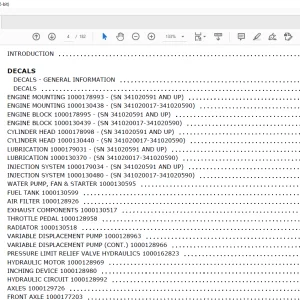 Gehl 280 Wheel Loader Parts Manual 918113 - PDF DOWNLOAD